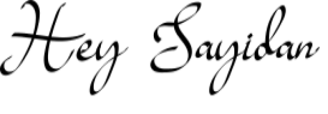 Hey Sayidan Font Preview