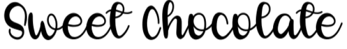 Sweet Chocolate Font Preview