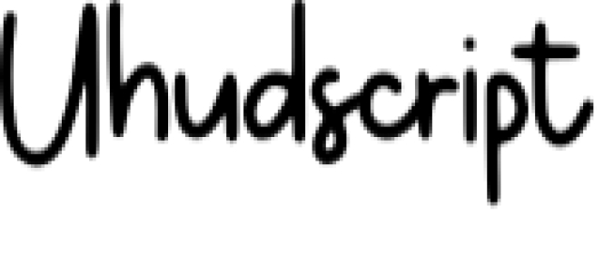 Uhudscript Font Preview