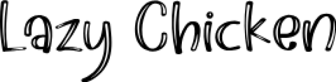 Lazy Chicke Font Preview