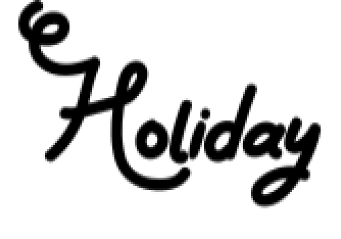 Holiday Font Preview