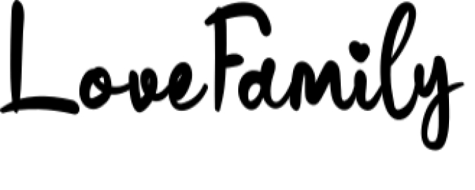 Love Family Font Preview