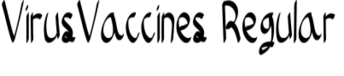 Virus Vaccines Font Preview