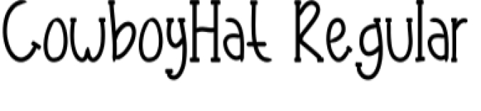 Cowboy Hat Font Preview