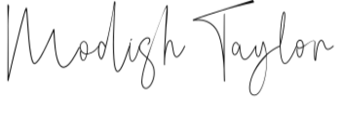 Modish Taylor Font Preview