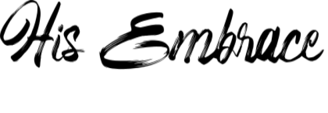 His Embrace Font Preview