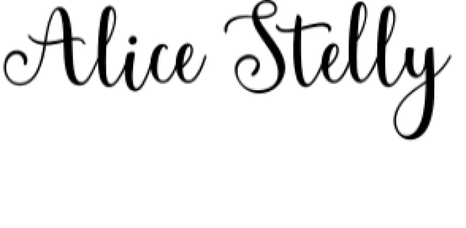 Alice Stelly Font Preview