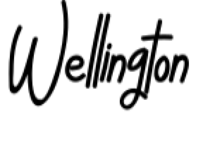 Wellington Font Preview