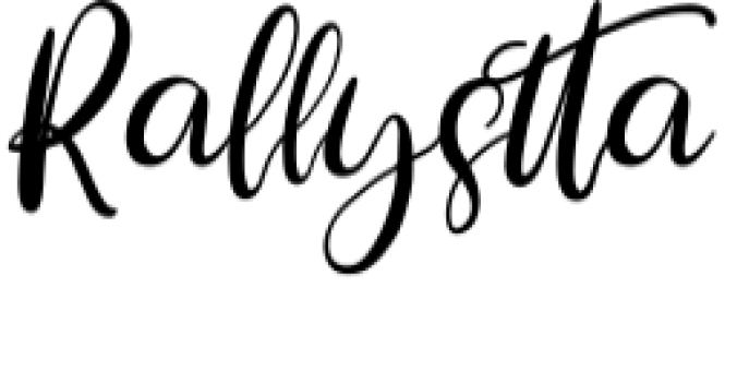 Rallystta Font Preview