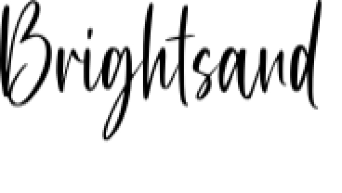 Brightsand Font Preview
