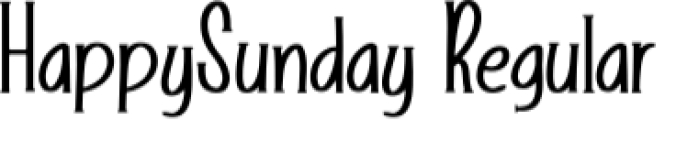 Happy Sunday Font Preview