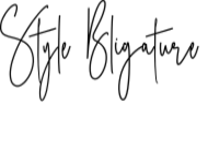 Style Bligature Font Preview