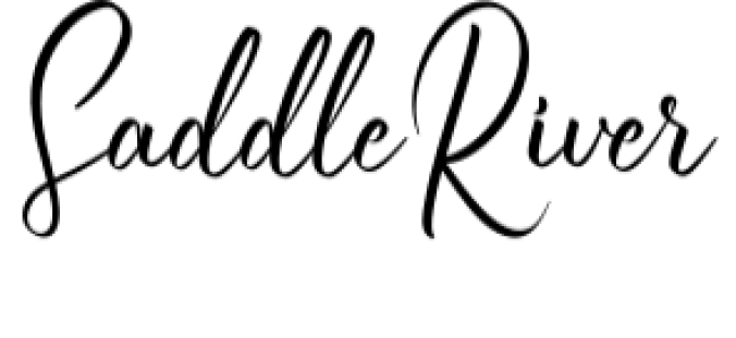 Saddle River Font Preview