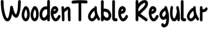 WoodenTable Font Preview
