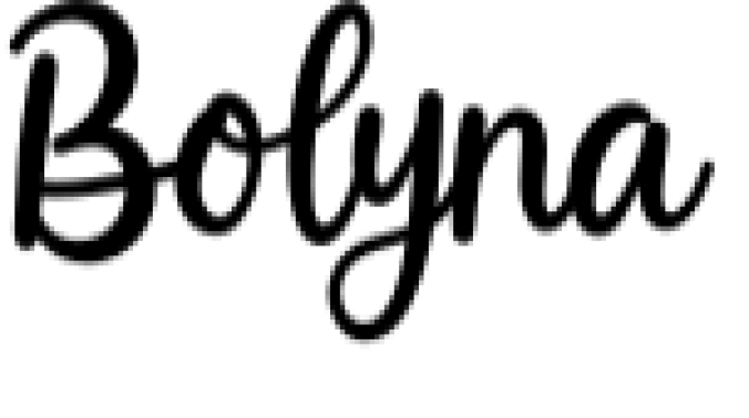 Bolyna Font Preview