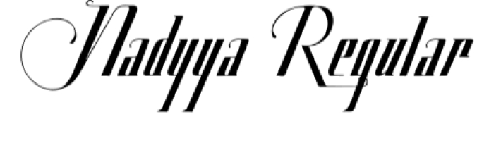 Nadyya Font Preview