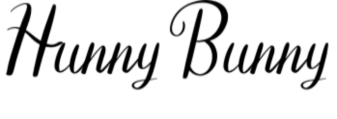 Hunny Bunny Font Preview