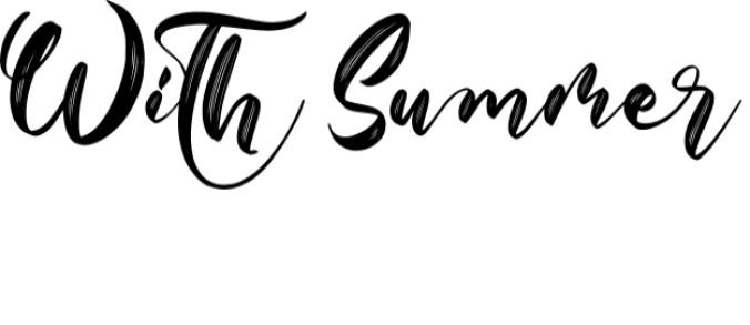 With Summer Font Preview