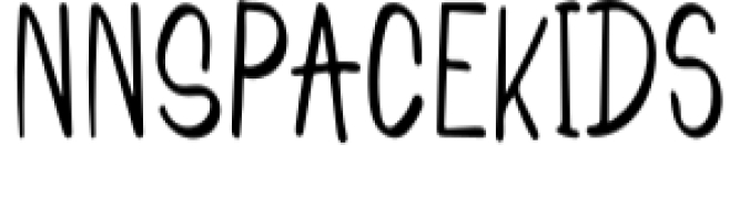 Space Kids Font Preview