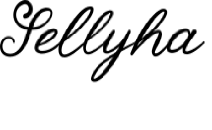 Sellyha Font Preview