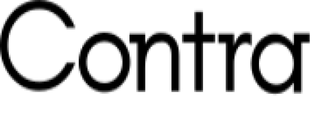 Contra Font Preview