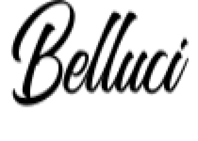 Belluci Font Preview