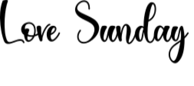 Love Sunday Font Preview
