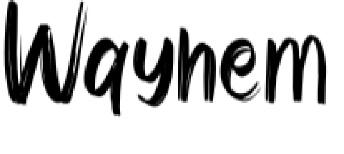 Wayhem Font Preview