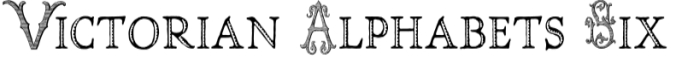 Victorian Alphabets Six Font Preview