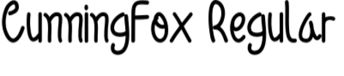 Cunning Fox Font Preview