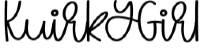Kuirky Girl Font Preview
