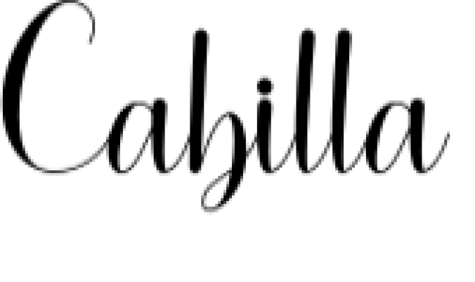 Cabilla Font Preview