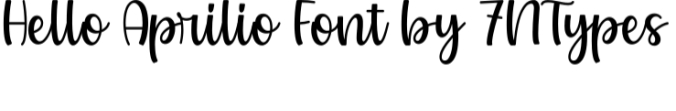 Hello Aprilio Font Preview