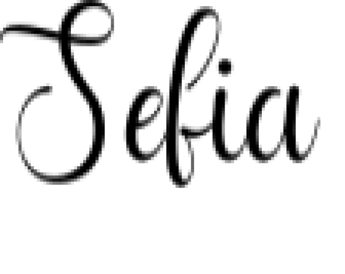Sefia Font Preview