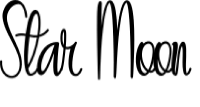 Star Moon Font Preview