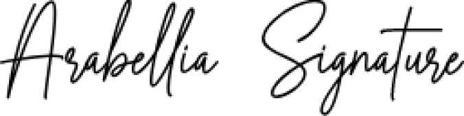 Arabellia Signature Font Preview