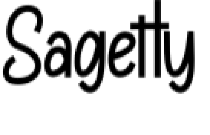 Sagetty Font Preview