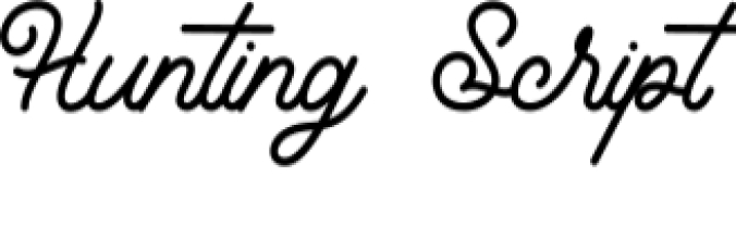 Hunting Font Preview