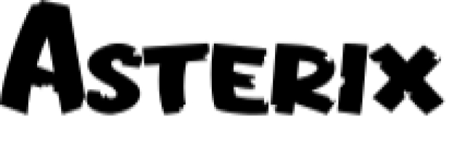 Asterix Font Preview