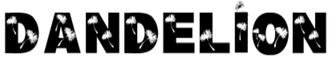 Dandelion Font Preview