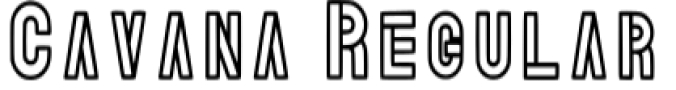 Cavana Font Preview
