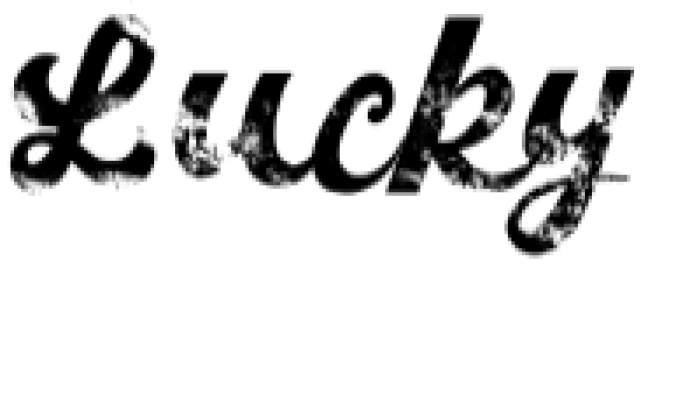 Lucky Font Preview