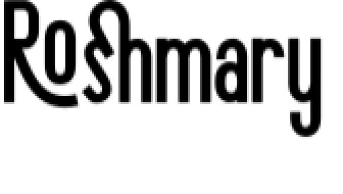 Roshmary Font Preview