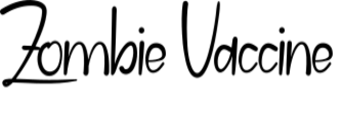 Zombie Vaccine Font Preview