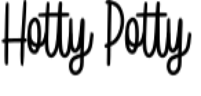 Hottypotty Font Preview