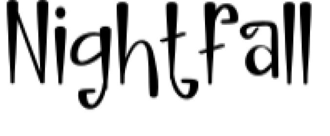 Nightfall Font Preview