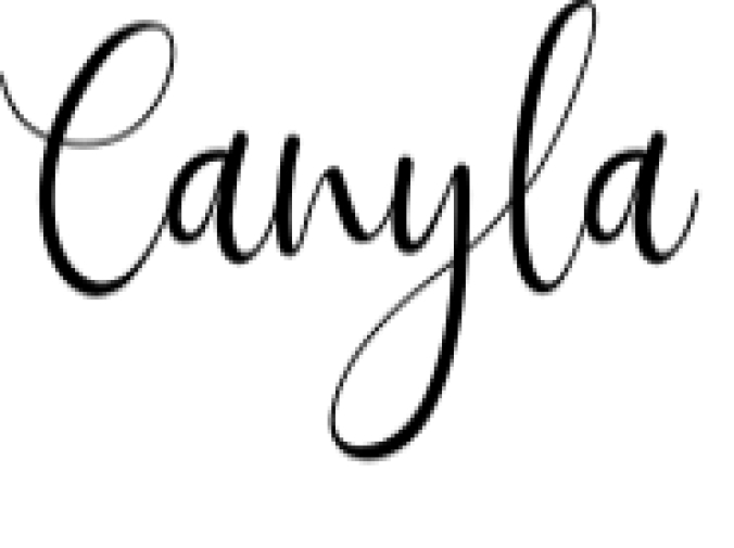 Canyla Font Preview