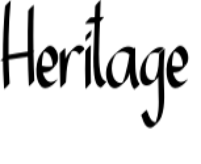Heritage Font Preview