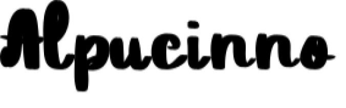 Alpucinno Font Preview