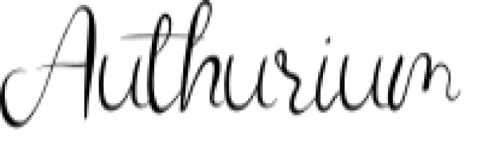 Authurium Font Preview